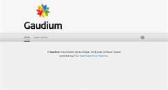 Desktop Screenshot of gaudium.com.br