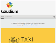 Tablet Screenshot of gaudium.com.br